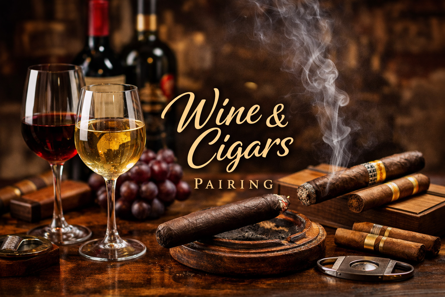 Pairing giữa rượu và xì gà theo cách chuẩn (Nguồn choixiga.vn)